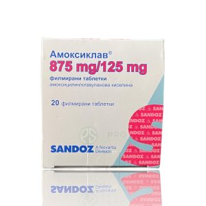 Amoxicillin - Sandoz - 875mg_125mg - 20tabs